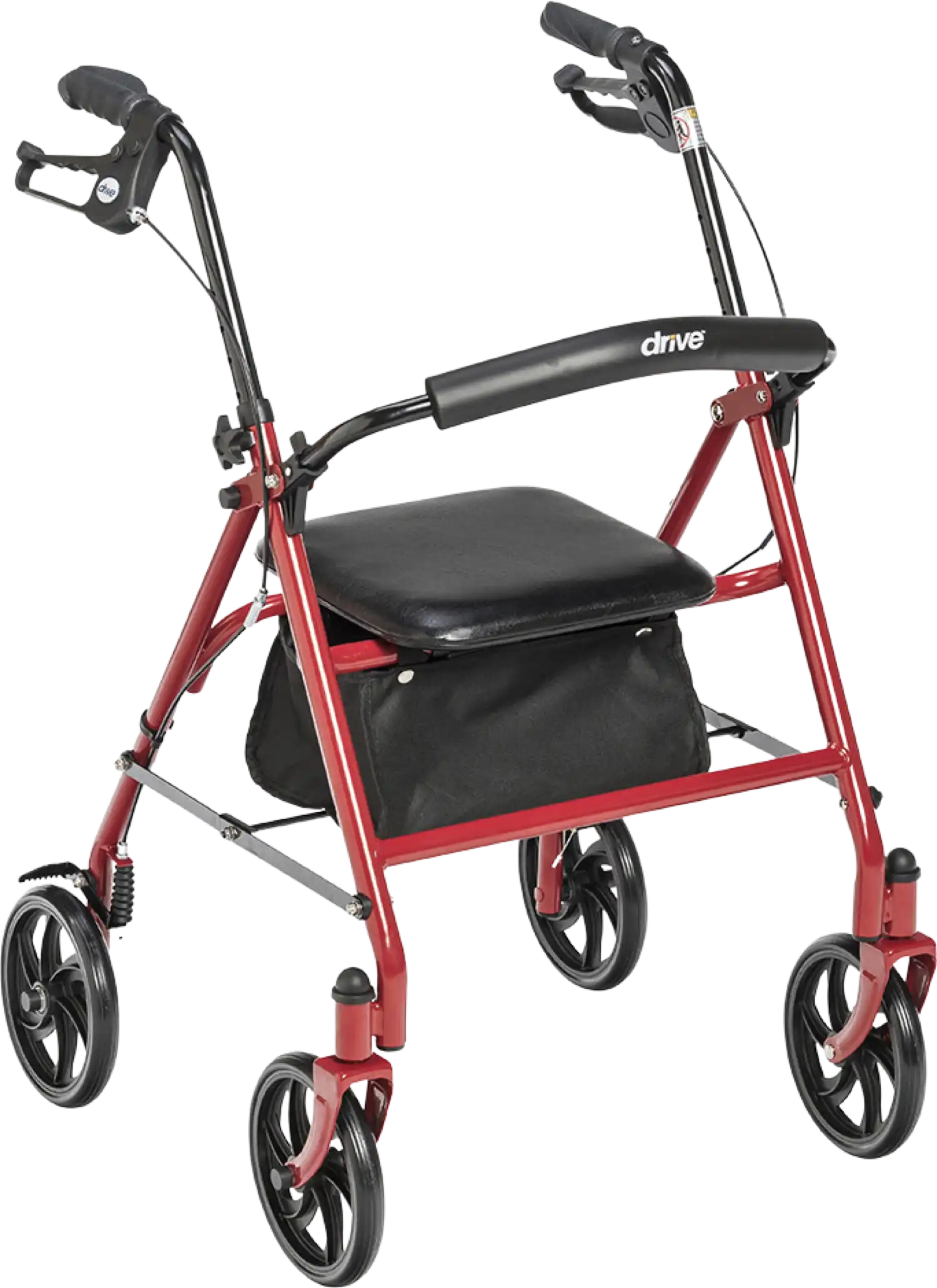 Drive Medical 10257RD-1 Durable Rollator Walker 4 Wheels 7.5