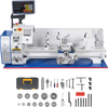 1.5‘’ Spindle Bore Metal Lathe Machine with DRO 10'' x 30'' High Precision Benchtop 0-2000 RPM  Variable Speed Metal Working Machine 1.5HP Small Lathe without Stand 1030VD