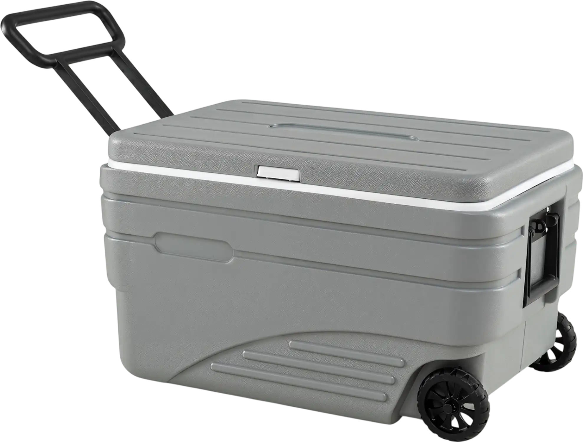 Costway 103 Qt Outdoor Portable Wheeled Ice Cooler w/ Foldable Pull & Carry Handles 70768213 New