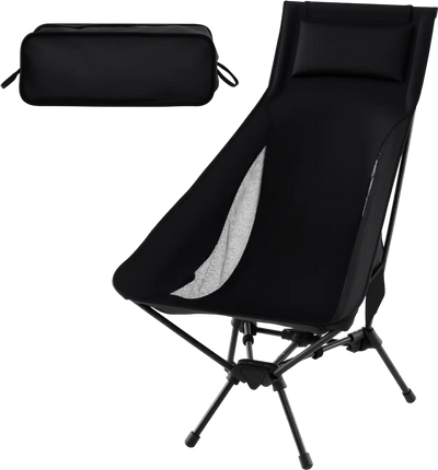 Costway High Back Portable Camping Chair w/ Pillow Carry Bag 32533513 New