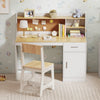 Kids Study Desk and Chair Set Student Table and Chair-Natural - Gallery View 1 of 10