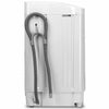 Compact 12 lbs full-automatic washing machine with drain hose, ideal for small spaces like dorms and apartments.