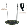40-inch flying saucer tree swing with adjustable ropes, made of durable 600D oxford fabric for outdoor play.