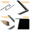 Full-length metal door mirror with adjustable hooks, high-definition glass, and sturdy iron frame for versatile.