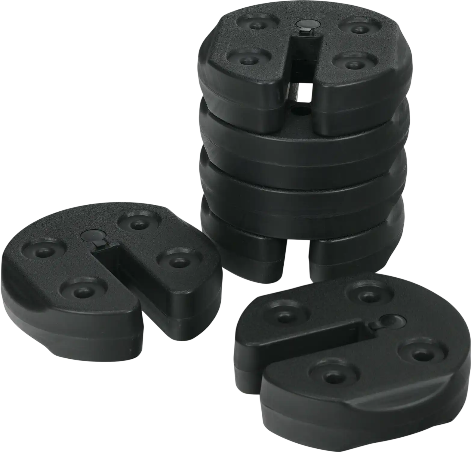 Costway 30lbs Canopy Weight Plate Kit Set of 6 No-Pinch 34290865 New