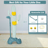 3-in-1 cactus toy stand for kids featuring golf, ring-toss, and sandbag-toss games with a stable base for safety.