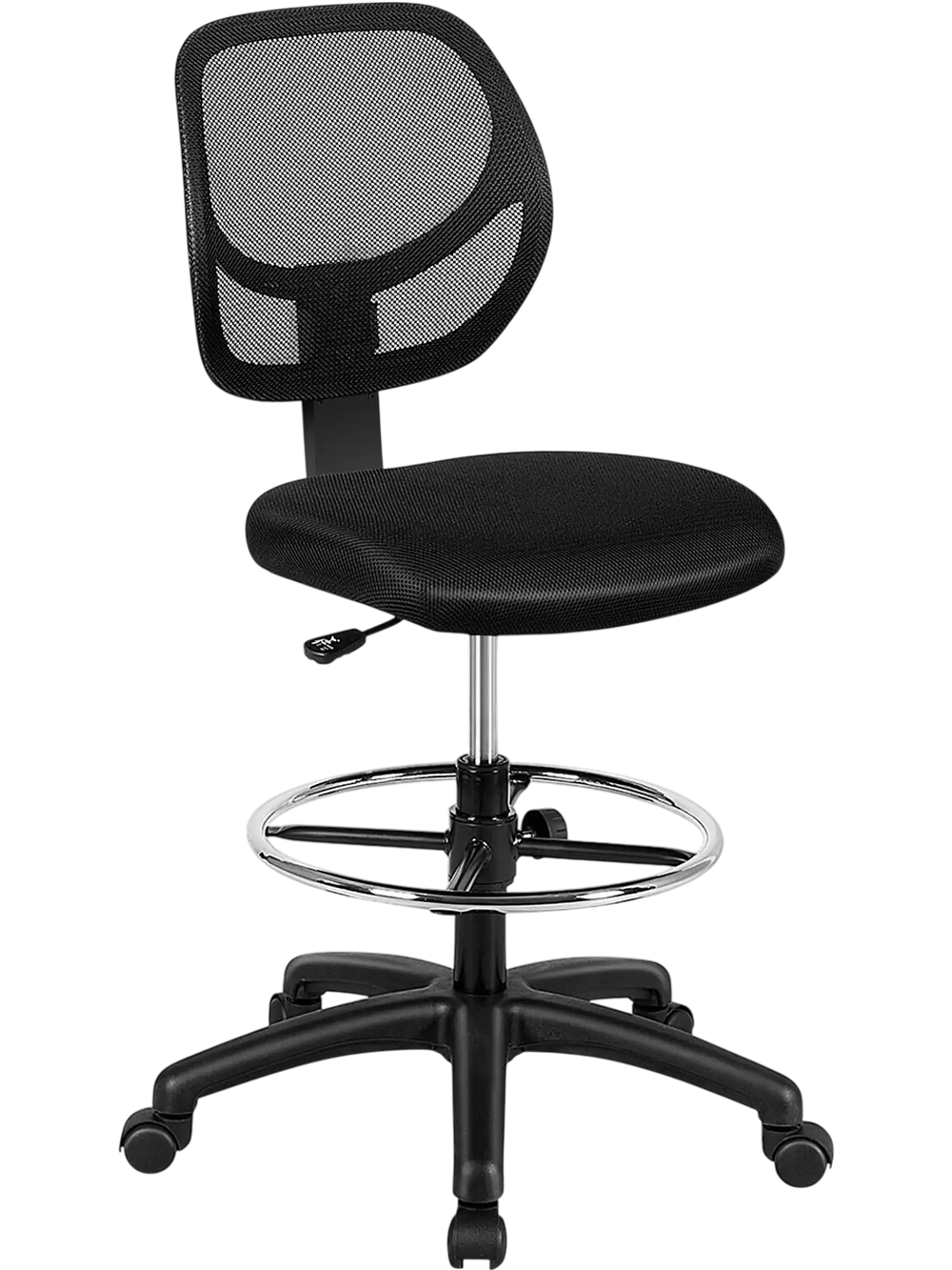 Adjustable Height Mid Back Mesh Drafting Office Chair