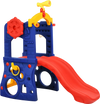 6-in-1 Freestanding Kids Slide with Basketball Hoop and Ring Toss