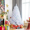 Iridescent 6ft artificial Christmas tree with 792 branch tips, perfect for festive home or office decoration.
