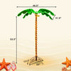 5-foot LED pre-lit palm tree decor with waterproof leaves, perfect for indoor and outdoor festive decorations.