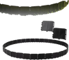 Garden edging borders in black, featuring a no-dig interlocking design, ideal for flower beds and garden paths.