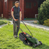 10 AMP 13 Inch Electric Corded Lawn Mower with Collection Box-Black & Green - Gallery View 1 of 10