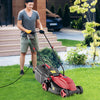 10 AMP 13 Inch Electric Corded Lawn Mower with Collection Box-Red - Gallery View 1 of 10