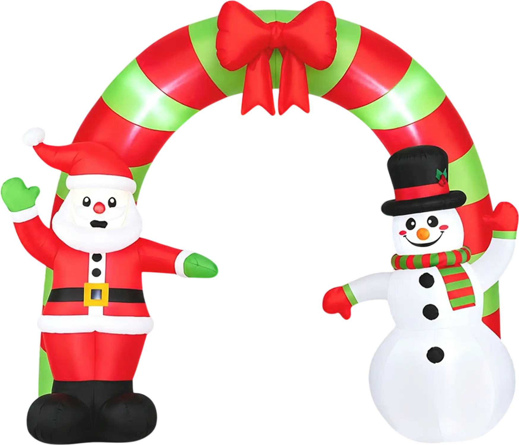 Costway 10' Christmas Inflatable Santa Snowman Archway Outdoor Holiday Decor 99225964 New