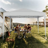 10 FT x 10 FT Pop-Up Canopy Tent Easy Setup Instant Folding Shelter with Mesh Netting-Beige - Gallery View 1 of 10