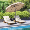 10 Feet Patio UmAbrella Outdoor Market Umbrella with Crank Tilt Adjustment-Beige - Gallery View 1 of 11
