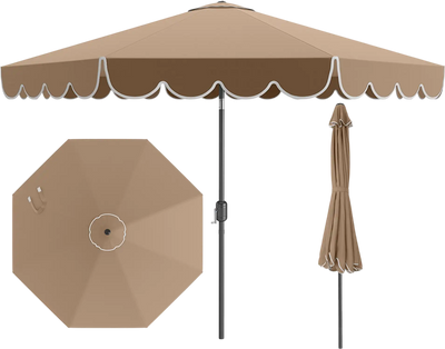 Costway 10' Patio Market Umbrella Outdoor Crank Tilt 568149732 New