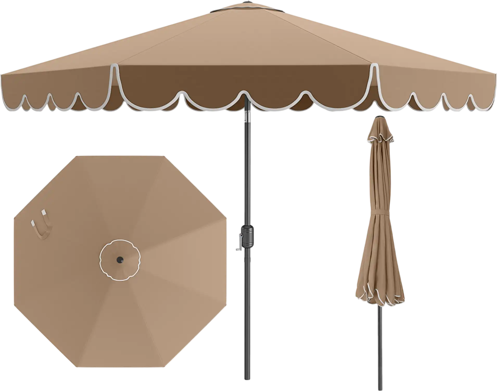 Costway 10' Patio Outdoor Market Umbrella Crank Tilt 568149732 New