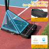 Larger base of the 10 feet portable basketball hoop, designed for stability with options to fill with sand or water.