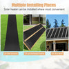 Solar swimming pool heating system installation options: on the ground, inclined frame, or roof for versatile use.