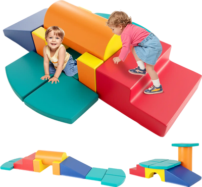 Costway 10-Piece Toddler Foam Climbing Toys Soft Play Blocks 21381651 New
