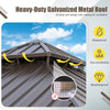 Close-up of the heavy-duty galvanized metal roof of a 10x10 feet hardtop gazebo, showcasing its waterproof and.