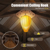 Ceiling hook for 10x10 feet hardtop gazebo, supports lights or fans, ideal for patio and backyard use.
