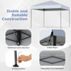 10x10 feet pop-up canopy tent with reinforced corner structure, wind ropes, and heavy-duty truss connection for outdoor.