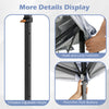 Close-up of the 3-position adjustable height feature and pinch-free push buttons on the 10x10 feet pop-up canopy tent.