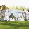 10 X 20 Feet Pop up Canopy Tent Instant Setup with 6 Sidewalls-Gray - Gallery View 1 of 12