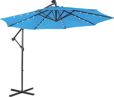 Costway 10' Patio Cantilever Umbrella w/ Tilting System 28069741 New