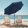 10 ft 3-tier Vented Patio Umbrella with Push Button Tilt-Navy - Gallery View 1 of 10