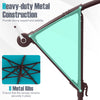 Heavy-duty metal construction of the 10 Ft patio umbrella with 8 ribs, ensuring stability and support for outdoor.