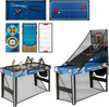 10-in-1 combo game table set featuring table tennis, basketball, and soccer, perfect for family fun and compact spaces.