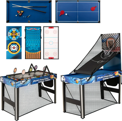 Costway 10-in-1 Combo Game Table Set Table Tennis Basketball Soccer 24803776 New