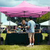 10 x 10 FT Outdoor Pop up Canopy Tent Easy Setup Gazebo Shelter with Wheeled Bag-Pink - Gallery View 1 of 12