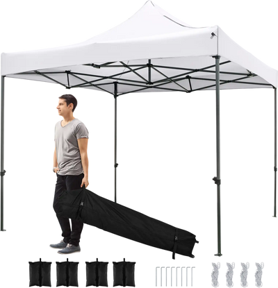 Costway 10' x 10' Outdoor Pop-Up Canopy Tent Gazebo Shelter w/ Wheeled Bag 32042284 New