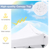 High-quality 10 x 10 FT outdoor pop-up canopy tent top made of water-resistant 420D oxford fabric for sun protection.