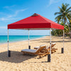 10 x 10 Feet Outdoor Commercial Pop up Canopy Tent-Red - Gallery View 1 of 12
