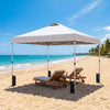 10 x 10 Feet Outdoor Commercial Pop up Canopy Tent-White - Gallery View 1 of 12