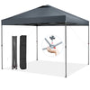 10 x 10 Feet Foldable Outdoor Instant Pop-up Canopy with Carry Bag-Gray - Gallery View 1 of 10