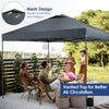 Gray 10 x 10 feet foldable outdoor pop-up canopy with vented top for airflow, ideal for beach parties and picnics.