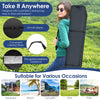 Foldable 10 x 10 feet gray outdoor pop-up canopy with carrying bag, ideal for beach parties and camping.