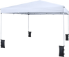 10 x 10 feet white pop-up canopy tent with carrying bag and 4 sandbags, perfect for outdoor events and protection.