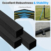 Heavy-duty galvanized steel beams and slanted legs provide stability for the 10 x 14.5 FT carport, ideal for outdoor.