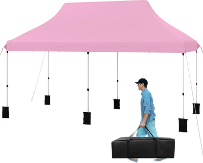 Costway 10' x 20' Pop Up Canopy Tent Portable Foldable Outdoor Gazebo w/ Carry Bag 275469183 New