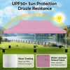 10x20 ft pink pop-up canopy tent with silver coating, water-resistant fabric, ideal for outdoor events and gatherings.