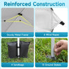 Reinforced construction of the 10 x 30 FT pop-up canopy tent includes a sturdy metal frame, sandbags, and ground stakes for stability.