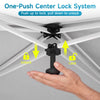 One-Push Center Lock System for the 10 x 30 FT Pop Up Canopy Tent ensures easy setup and reliable outdoor stability.