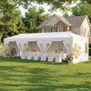 Pop up canopy tent with 8 sidewalls, adjustable height, and water-resistant fabric, perfect for outdoor events and parties.